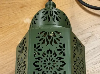 Outdoor lantern with E27 fitting Hexagonal shape
