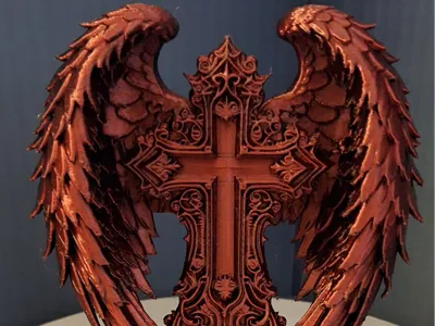 Cross With Protective Wings