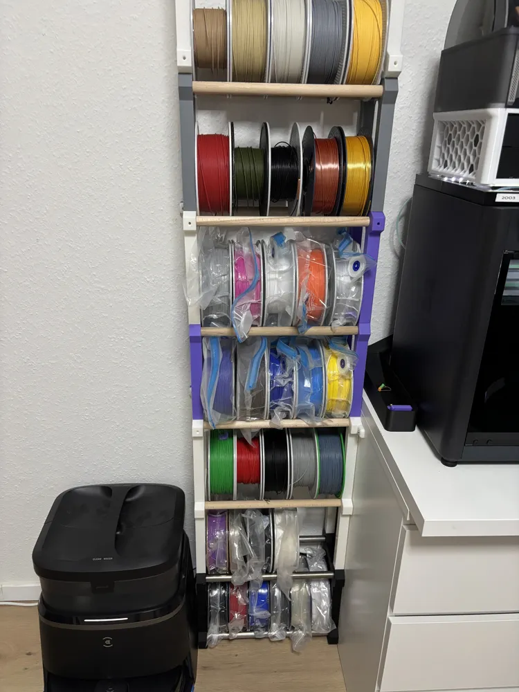 Spool Filament Rack / Storage, Modular by J3D Design MakerWorld ...
