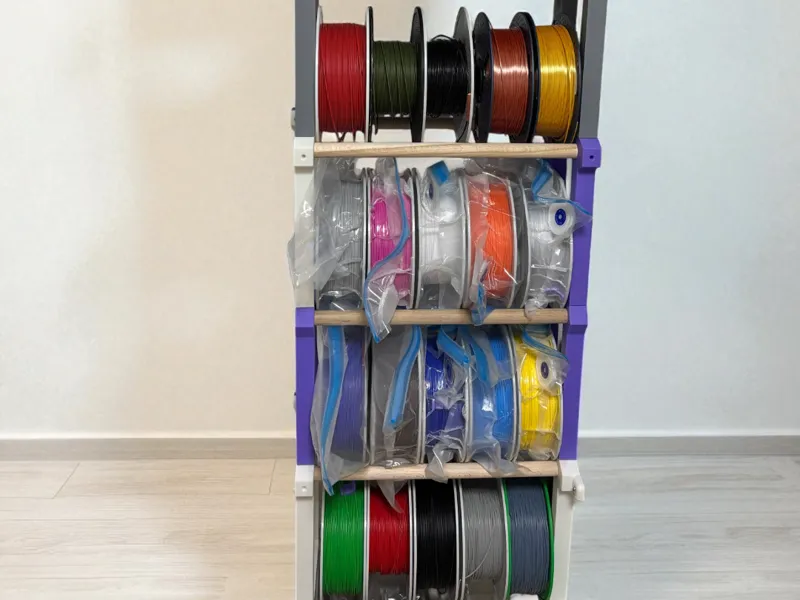 Spool Filament Rack / Storage, Modular