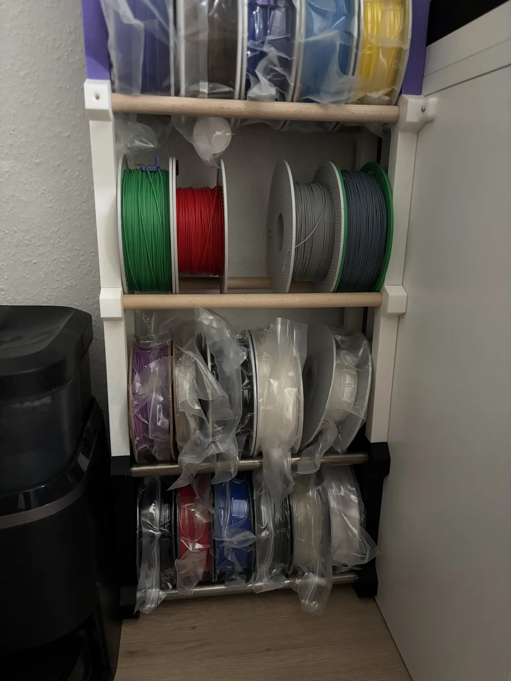 Spool Filament Rack / Storage, Modular by J3D Design MakerWorld ...