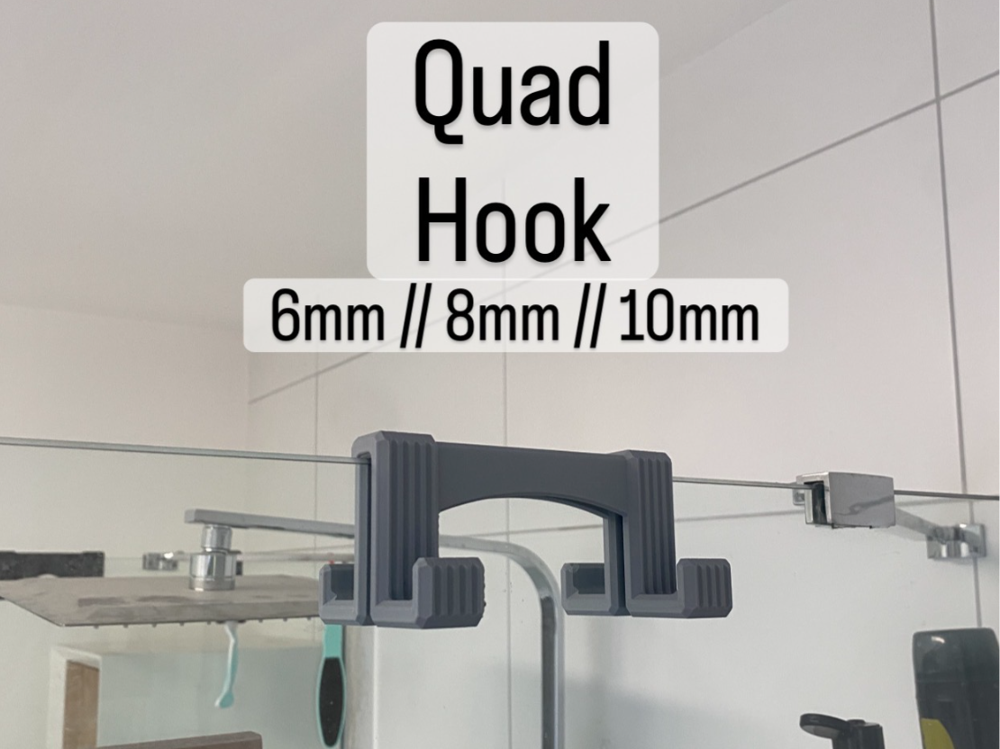 Miniatura 2 do modelo 3D Squeegee Hook Showerhook Universalhook Bathroom