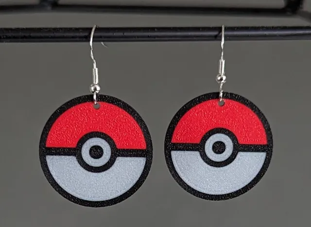 Pokemon "Pokeball" Earrings