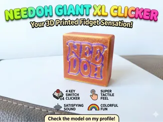 Giant needoh Inspired Sensory Clicker - 4 keys