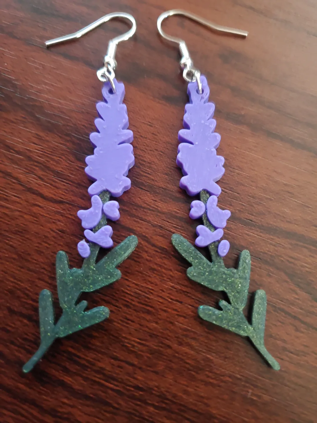 Lavender Earrings view 2