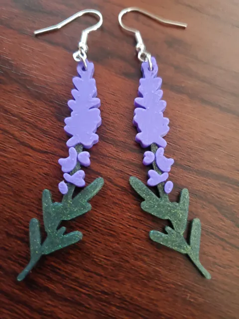 Lavender Earrings view 2