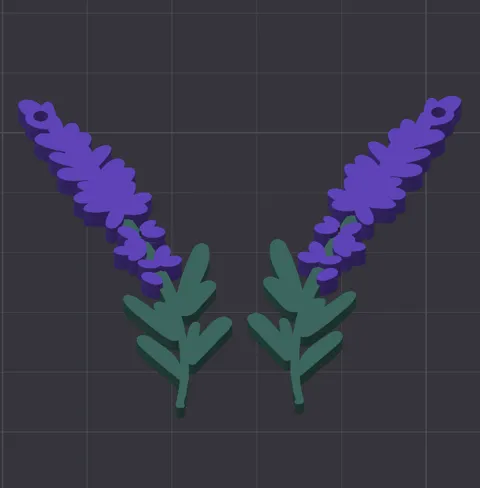 Lavender Earrings
