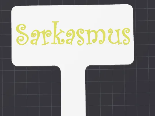 Schild (Beschriftung frei wählbar)