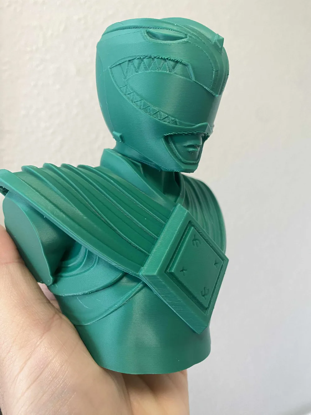 Green Power Ranger Bust - Free 3D Print Model - MakerWorld