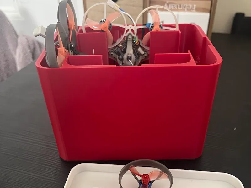 TinyWhoop 75mm quad case for 4x75mm Tiny Whoops