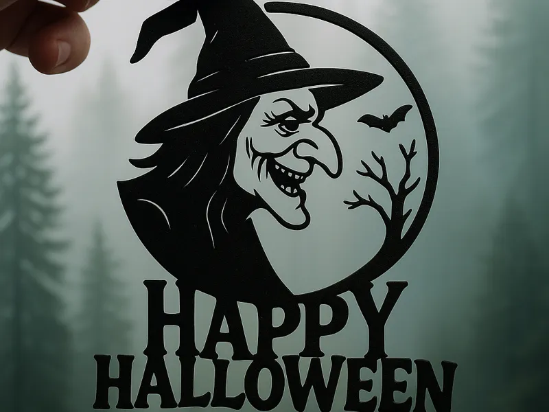 Witchy Halloween Cutout – Spooktacular Decoration!