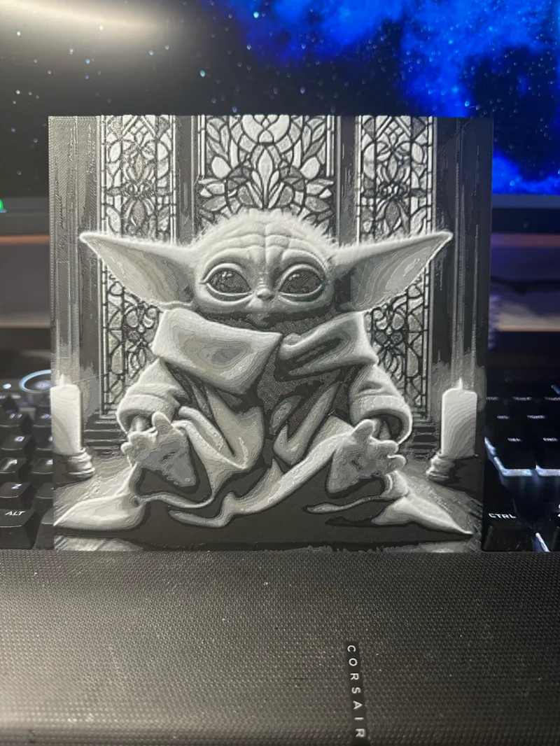 Baby Yoda Art Deco