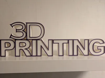 Schild 3D-Printing