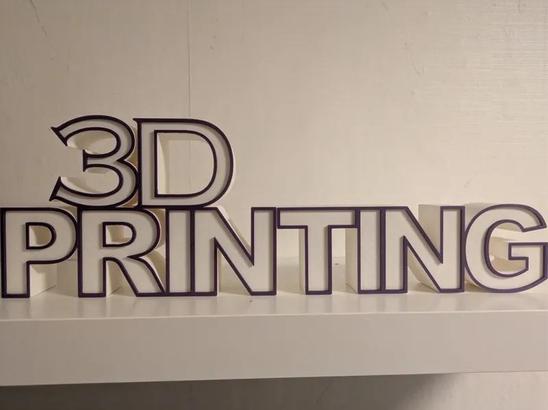 Schild 3D-Printing