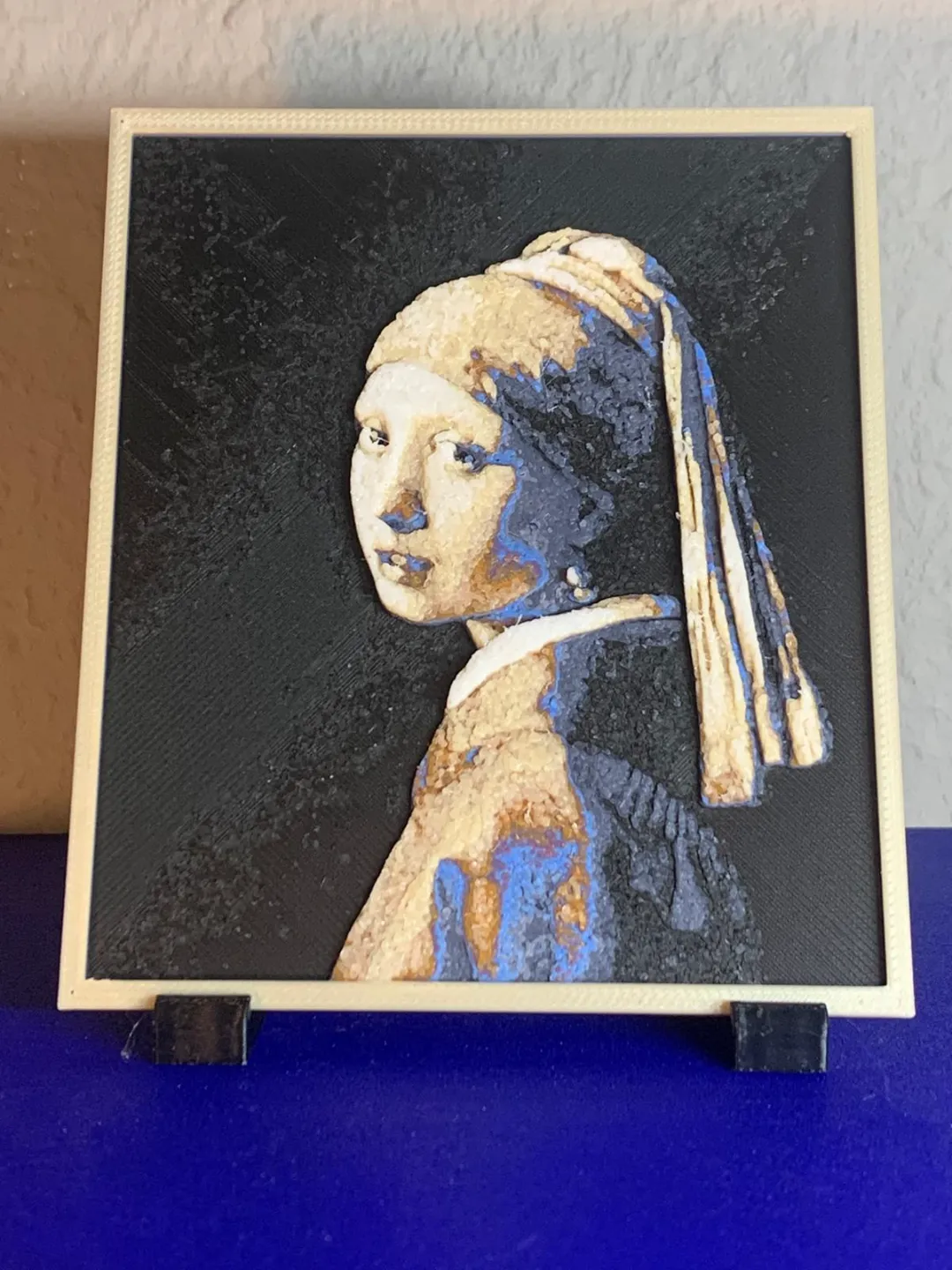 Girl with a pearl earring, small Hueforge view 4