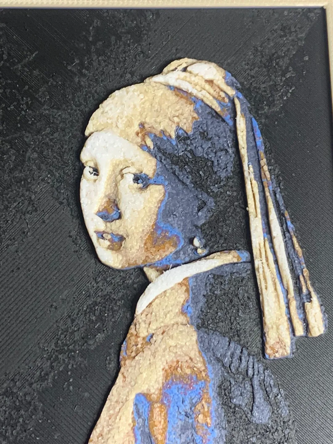 Girl with a pearl earring, small Hueforge view 3