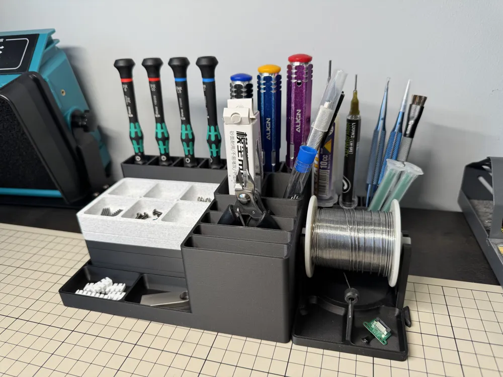 LWZM1 Desktop Organizer System Desk Tidy Desktop Tool Storage - Free 3D ...
