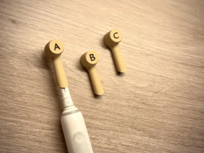 Toothbrush Cap – Custom Letter A–Z