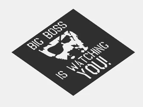 Big boss stencil