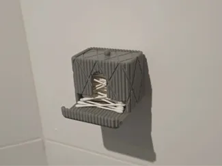 Wall-Mounted Cotton Buds Container