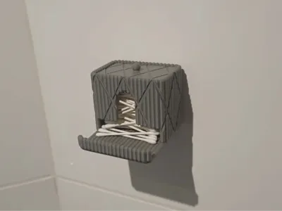 Wall-Mounted Cotton Buds Container