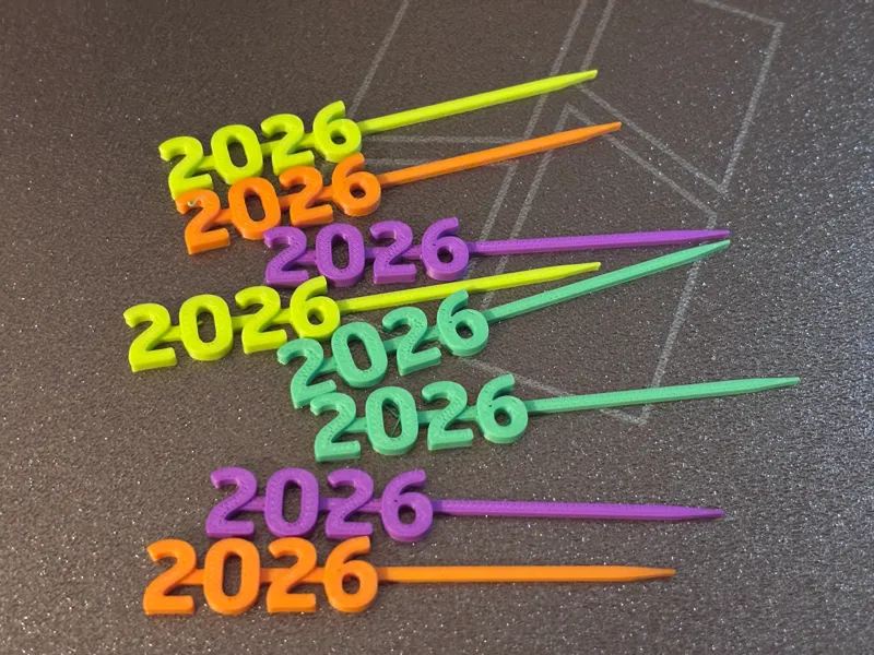 Festive Toothpicks - 2026 new year