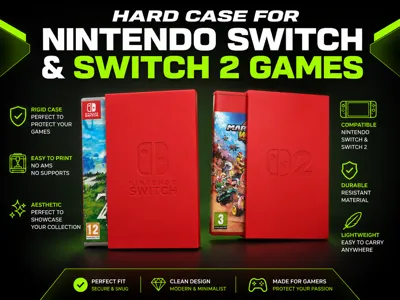 Hard case for Nintendo Switch & Switch 2 games