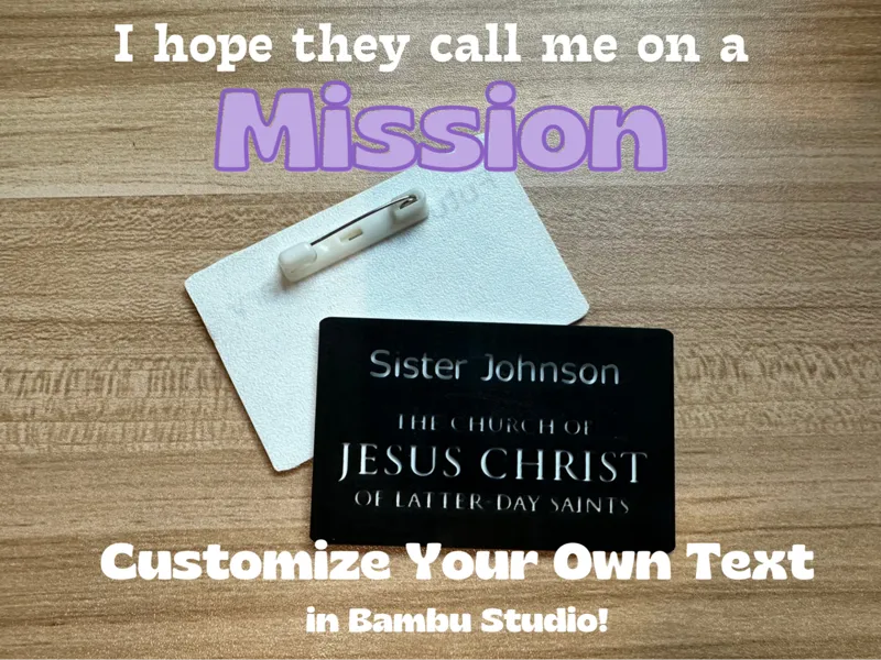 Missionary Badge | Customizable