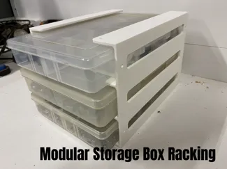 Storage Box Racking for Workshop, Modular Design