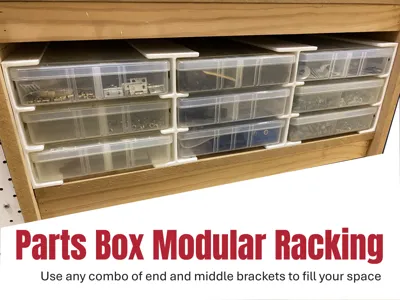 Storage Box Racking for Workshop, Modular Design