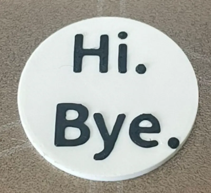 Hi Bye Badge