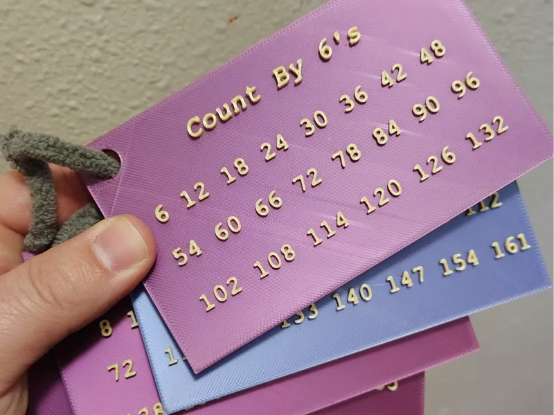 Count By Numbers Cards