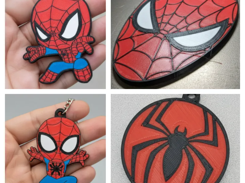 Pack Abrelatas Llaveros Spiderman 3D Multicolor