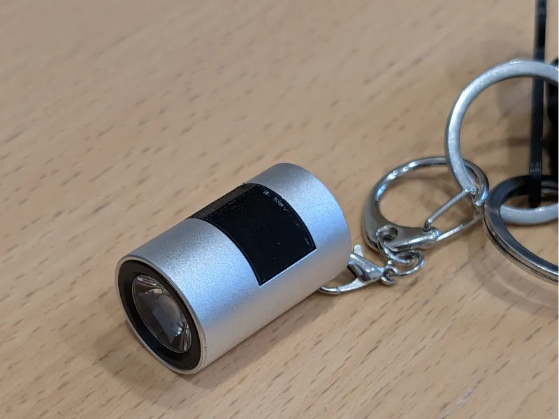 USB C Keychain LED Flashlight Dust Cap