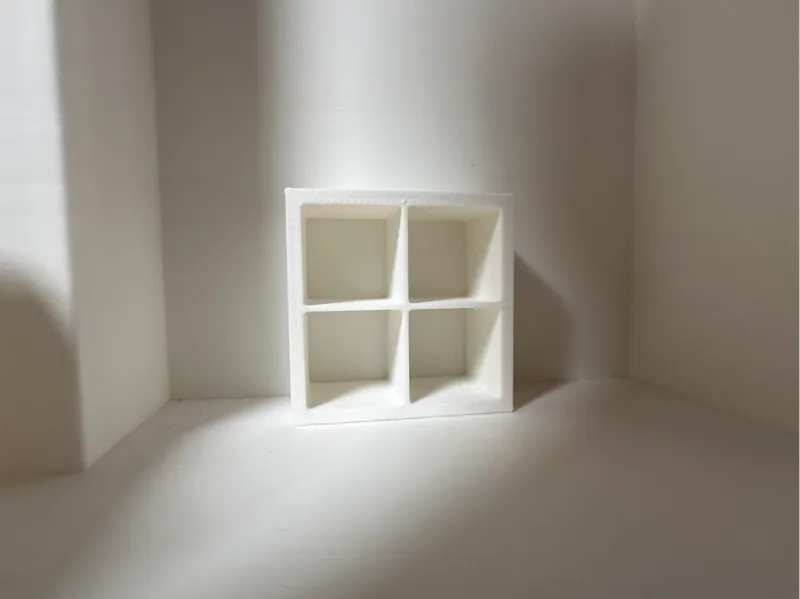 Cube shelf 2x2 1:10 scale (IKEA kallax compatible)