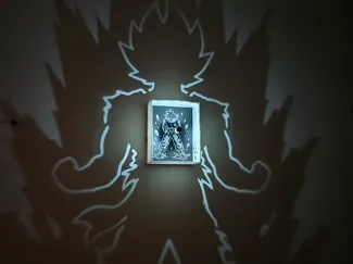 Goku Super Saiyajin shadow lamp