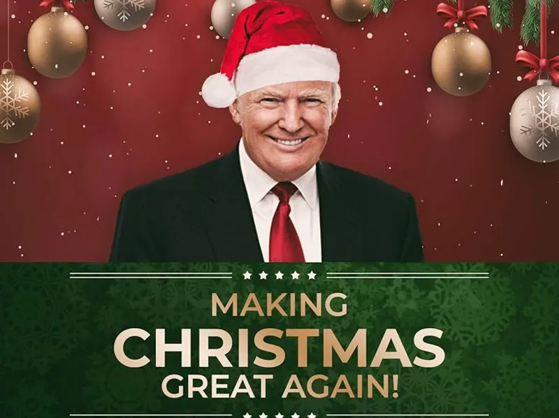 Make Christmas Great Again (Trump Lithophane)