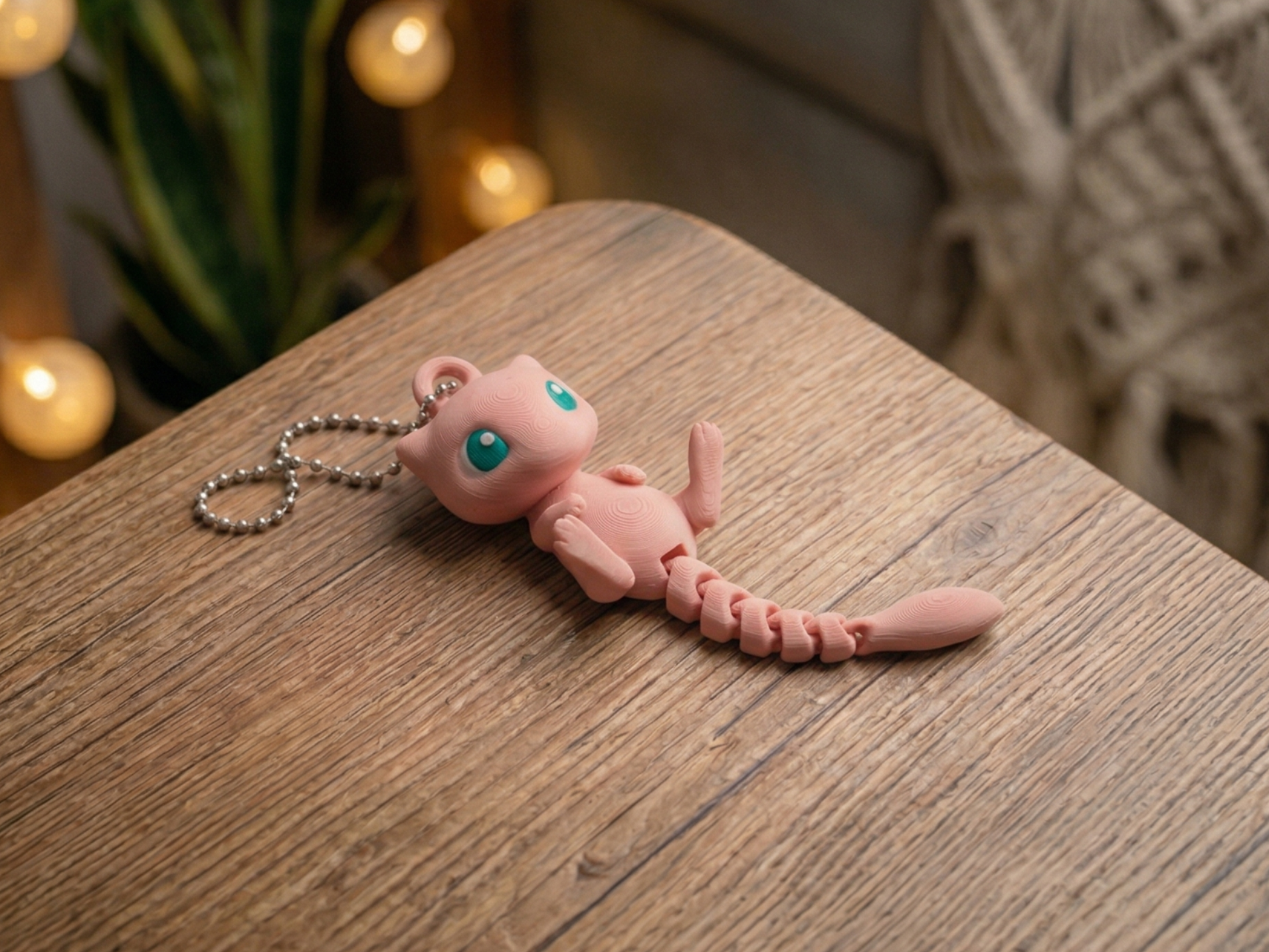 Little mew flexi tail keychain