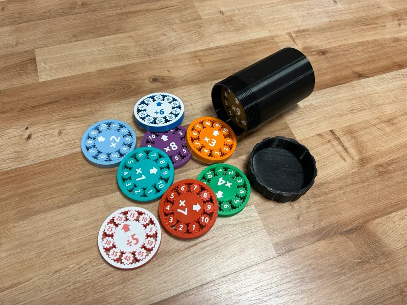 Multiplication gears with box