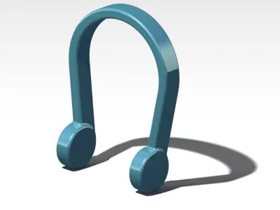Nose clip for swimming