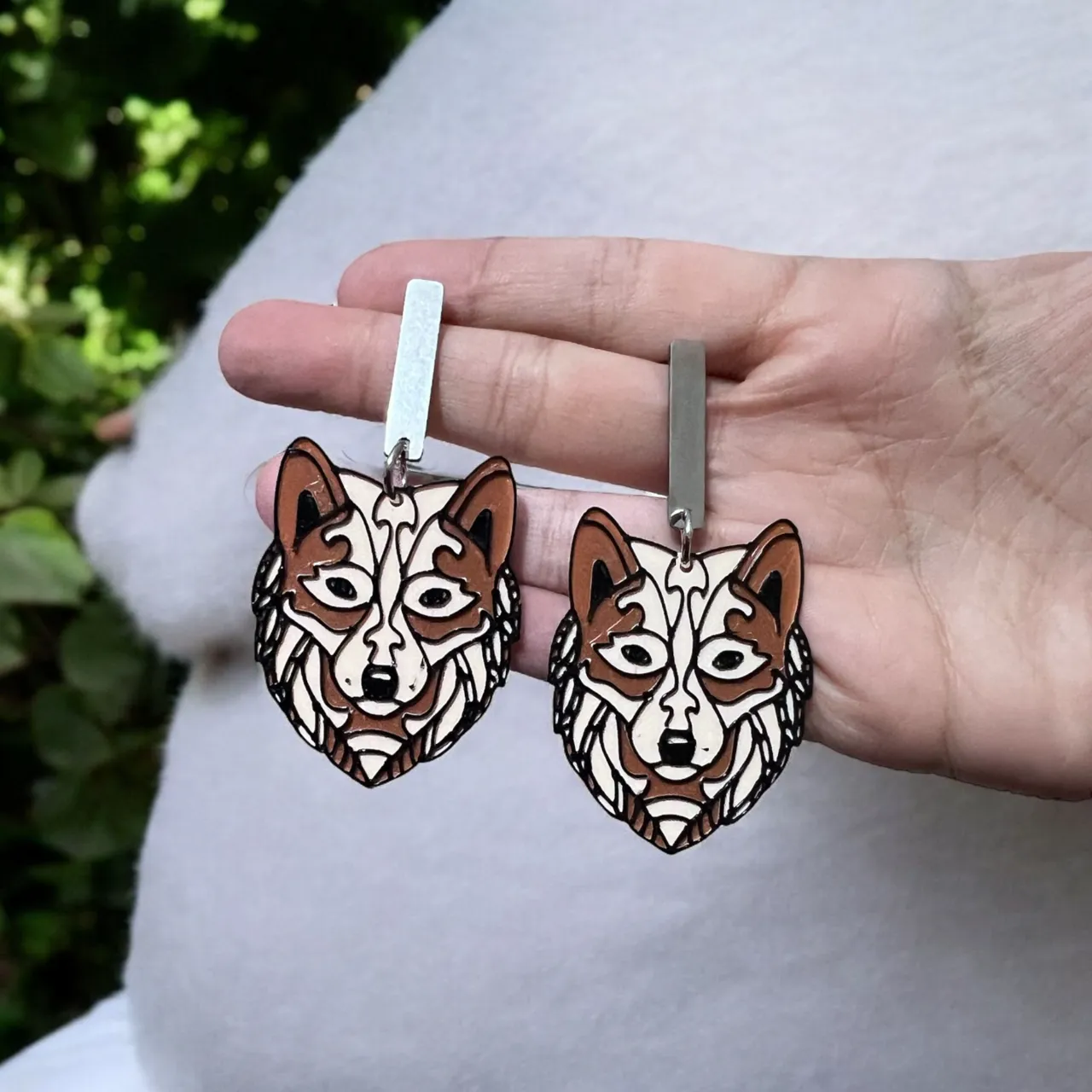 Pendientes lobo view 3
