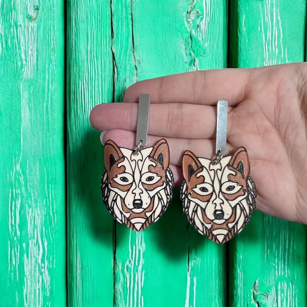 Pendientes lobo view 2
