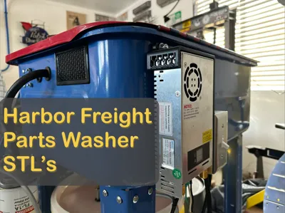 Harbor Freight Parts Washer Pump Conversion STL's