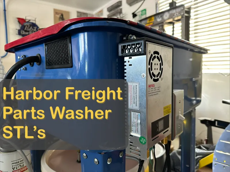 Harbor Freight Parts Washer Pump Conversion STL's