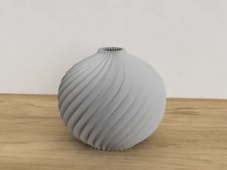 Twisted Sphere Vase