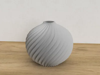 Twisted Sphere Vase