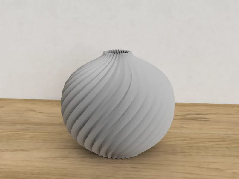 Twisted Sphere Vase