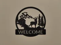 Décoration murale cerf paysage — photo 1