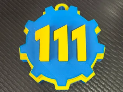 HUUUUGE Fallout 111 Vault Keychain