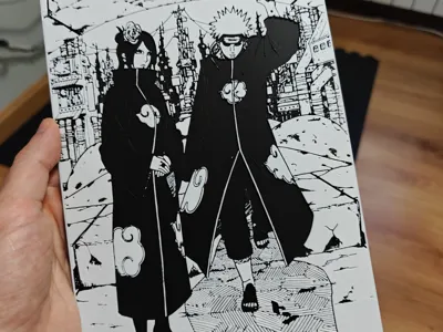 Konan & Deva Path (Naruto) HueForge